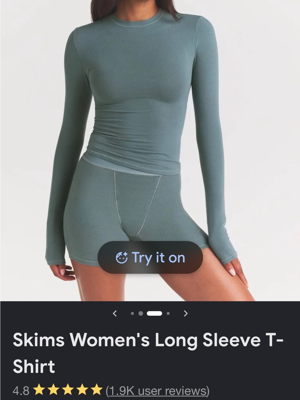 Skims cotton jersey long sleeve